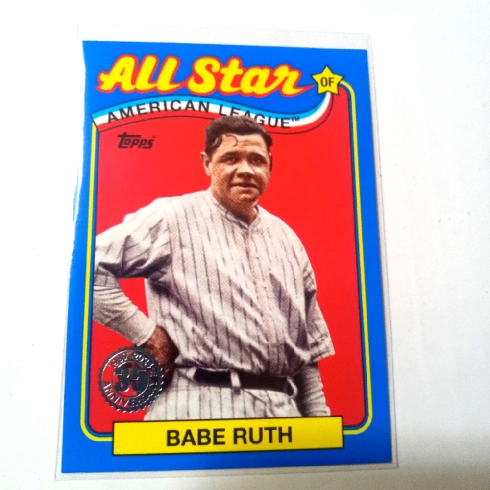 Babe Ruth Blue Allstar card